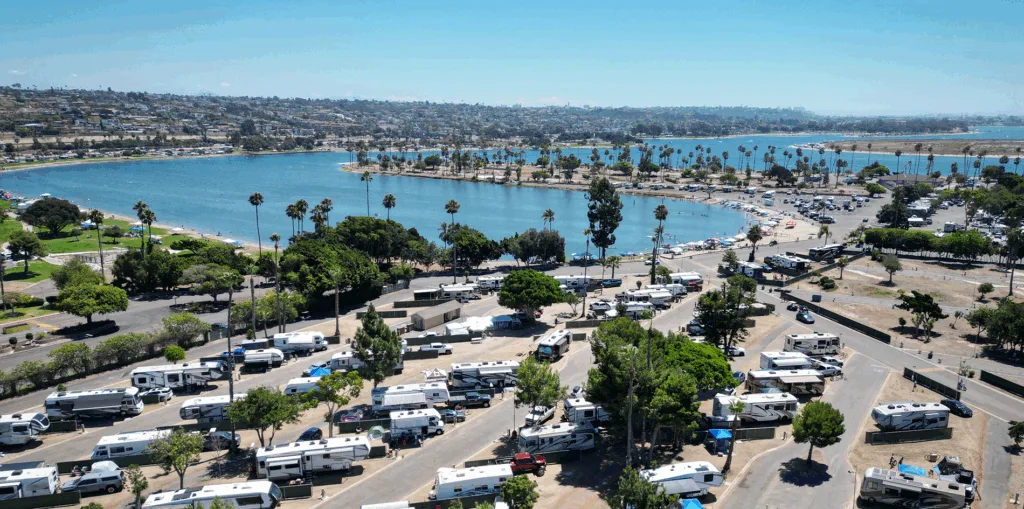 Mission Bay RV Resort aerial view